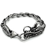 High polished (no plating) Stainless Steel Bracelet with No Stone