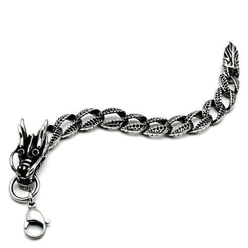 High polished (no plating) Stainless Steel Bracelet with No Stone