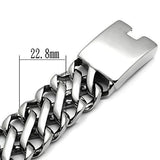 High polished (no plating) Stainless Steel Bracelet with No Stone