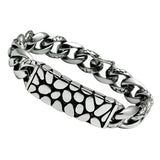 High polished (no plating) Stainless Steel Bracelet with No Stone