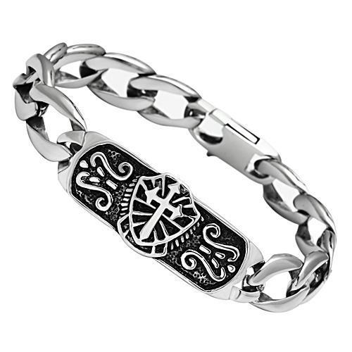High polished (no plating) Stainless Steel Bracelet with No Stone