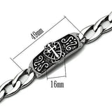 High polished (no plating) Stainless Steel Bracelet with No Stone