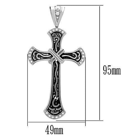 High polished (no plating) Stainless Steel Chain Pendant with No Stone