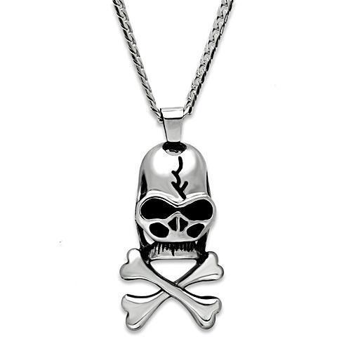 High polished (no plating) Stainless Steel Necklace with No Stone