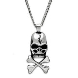 High polished (no plating) Stainless Steel Necklace with No Stone