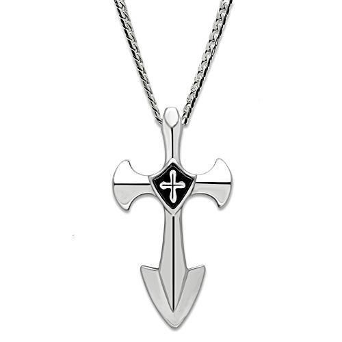 High polished (no plating) Stainless Steel Chain Pendant with No Stone