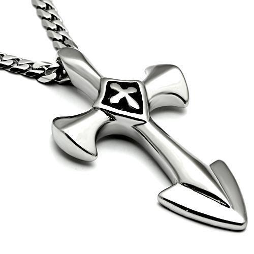 High polished (no plating) Stainless Steel Chain Pendant with No Stone