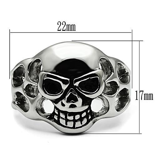 High polished (no plating) Stainless Steel Ring with No Stone