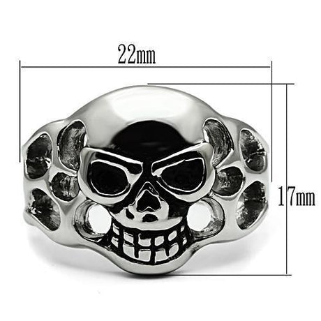 High polished (no plating) Stainless Steel Ring with No Stone