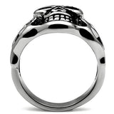 High polished (no plating) Stainless Steel Ring with No Stone