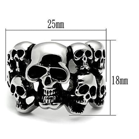 High polished (no plating) Stainless Steel Ring with No Stone