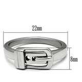 High polished (no plating) Stainless Steel Ring with No Stone