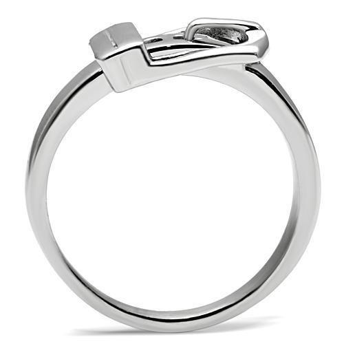 High polished (no plating) Stainless Steel Ring with No Stone