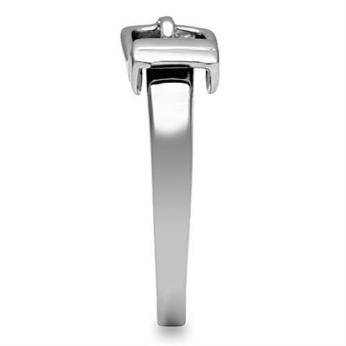 High polished (no plating) Stainless Steel Ring with No Stone
