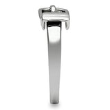 High polished (no plating) Stainless Steel Ring with No Stone