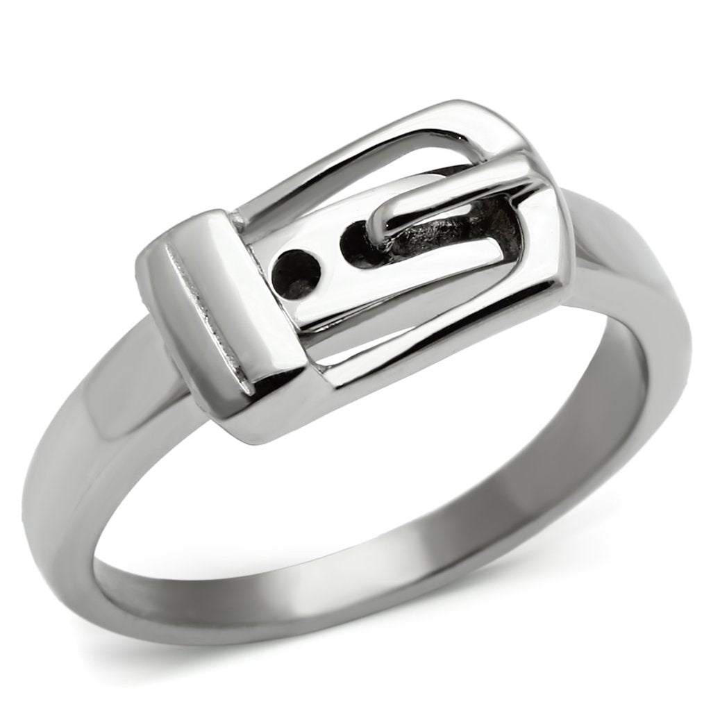 High polished (no plating) Stainless Steel Ring with No Stone