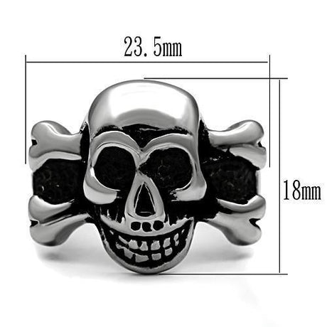 High polished (no plating) Stainless Steel Ring with No Stone