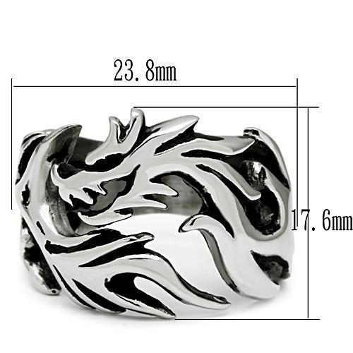 High polished (no plating) Stainless Steel Ring with No Stone