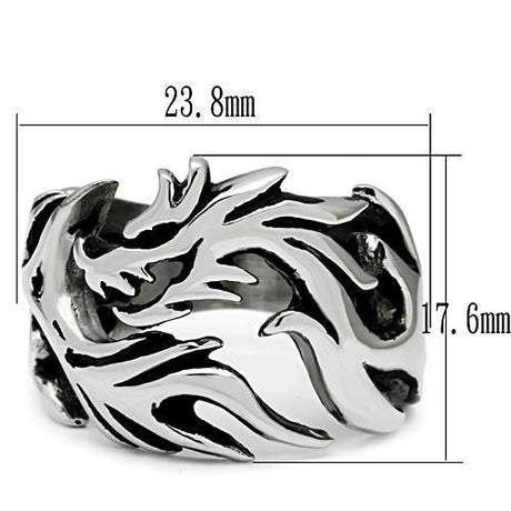 High polished (no plating) Stainless Steel Ring with No Stone