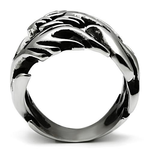 High polished (no plating) Stainless Steel Ring with No Stone