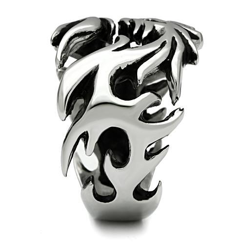 High polished (no plating) Stainless Steel Ring with No Stone