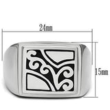 High polished (no plating) Stainless Steel Ring with No Stone