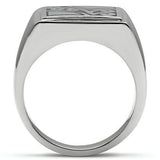 High polished (no plating) Stainless Steel Ring with No Stone
