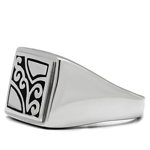 High polished (no plating) Stainless Steel Ring with No Stone
