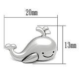 High polished (no plating) Stainless Steel Earrings with No Stone