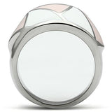 High polished (no plating) Stainless Steel Ring with Epoxy  in Multi Color