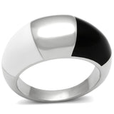 High polished (no plating) Stainless Steel Ring with Epoxy  in Multi Color