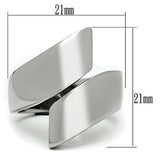 High polished (no plating) Stainless Steel Ring with No Stone