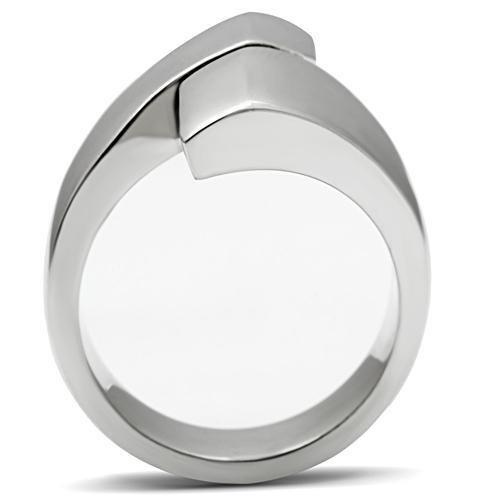 High polished (no plating) Stainless Steel Ring with No Stone