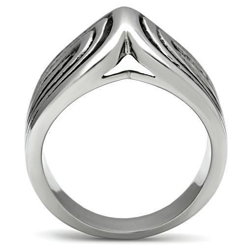 High polished (no plating) Stainless Steel Ring with No Stone