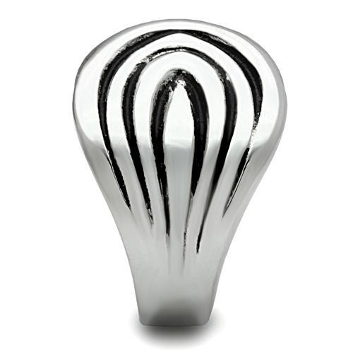 High polished (no plating) Stainless Steel Ring with No Stone