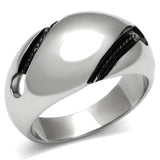 High polished (no plating) Stainless Steel Ring with No Stone