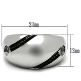 High polished (no plating) Stainless Steel Ring with No Stone