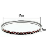 High polished (no plating) Stainless Steel Bangle with Epoxy  in Siam