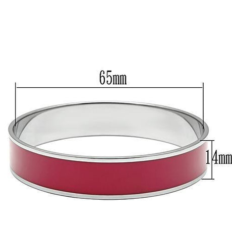 High polished (no plating) Stainless Steel Bangle with Epoxy  in Siam