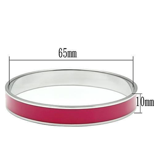 High polished (no plating) Stainless Steel Bangle with Epoxy  in Siam
