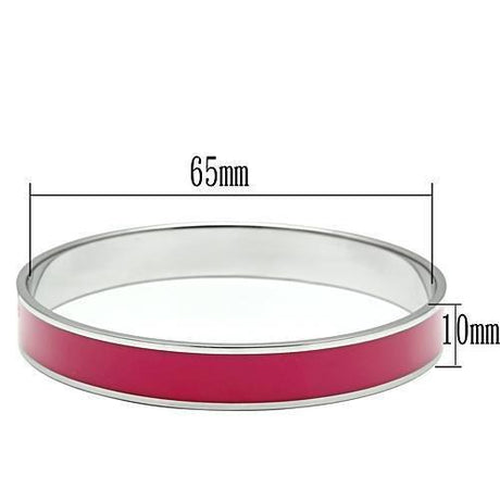 High polished (no plating) Stainless Steel Bangle with Epoxy  in Siam