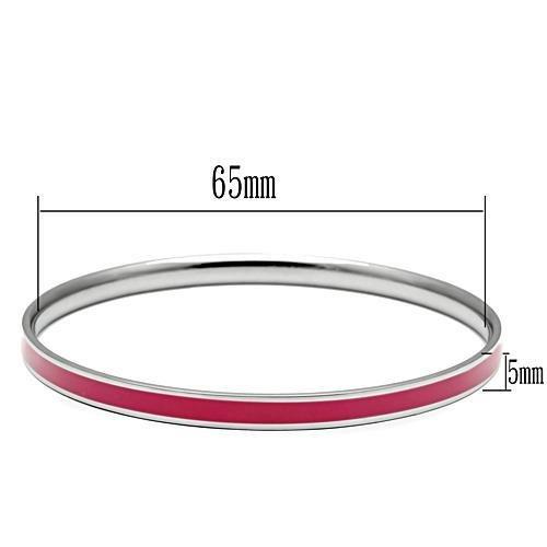High polished (no plating) Stainless Steel Bangle with Epoxy  in Siam