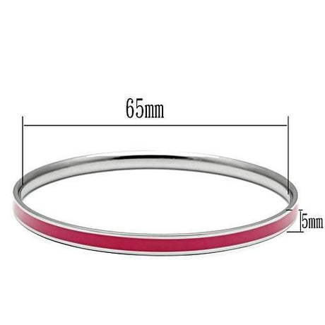 High polished (no plating) Stainless Steel Bangle with Epoxy  in Siam