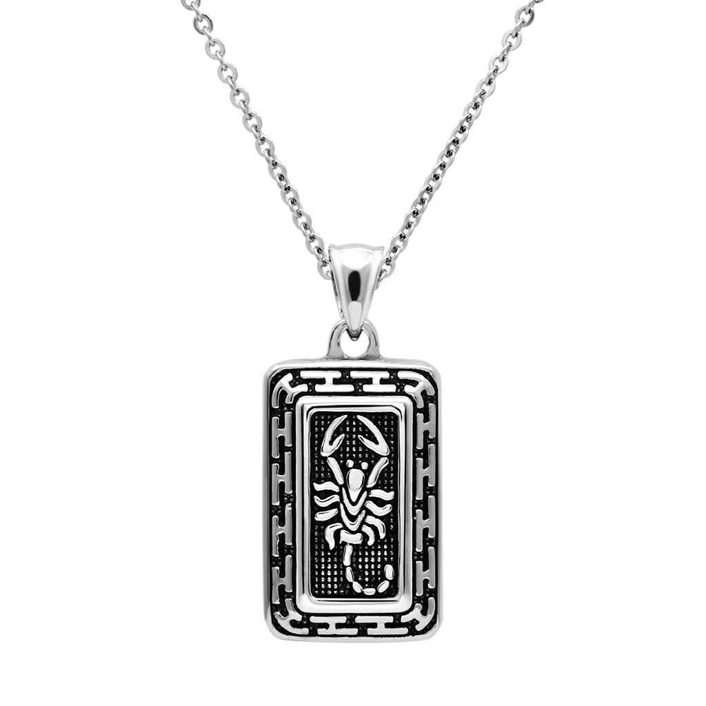 High polished (no plating) Stainless Steel Chain Pendant with No Stone