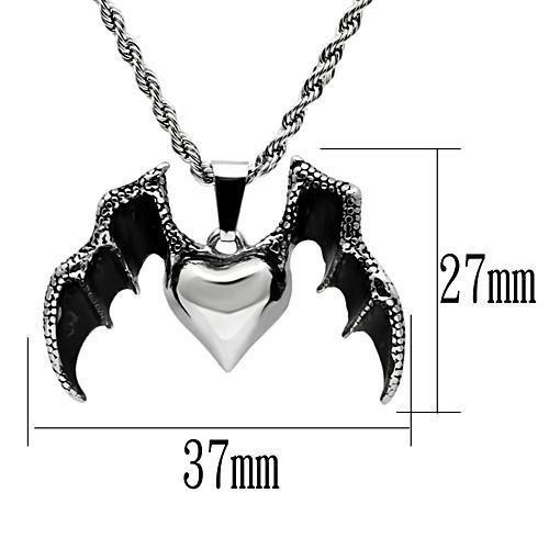 High polished (no plating) Stainless Steel Chain Pendant with No Stone