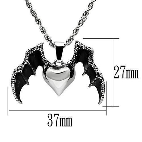 High polished (no plating) Stainless Steel Chain Pendant with No Stone