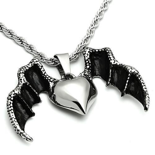 High polished (no plating) Stainless Steel Chain Pendant with No Stone