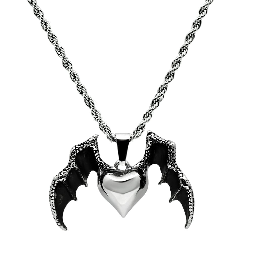 High polished (no plating) Stainless Steel Chain Pendant with No Stone
