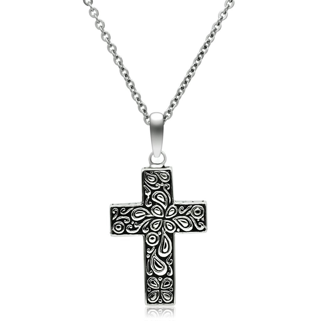 High polished (no plating) Stainless Steel Necklace with No Stone