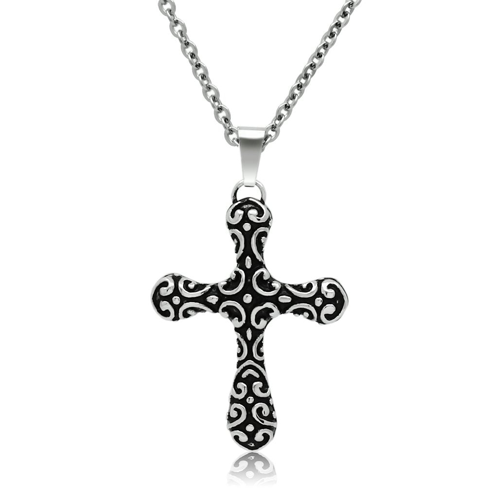 High polished (no plating) Stainless Steel Necklace with No Stone
